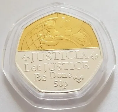 2022 Bailiwick Of Jersey JUSTICIA Let Justice Be Done Fifty Pence 50p Coin • £14.99