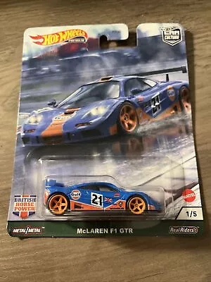 2020 Hot Wheels Premium British Horse Power McLAREN F1 GTR Gulf Car Culture • £24.99