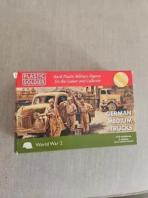 German Medium Trucks 3 Vehicles Plastic Soldier Company WW2V20020 • $29.08