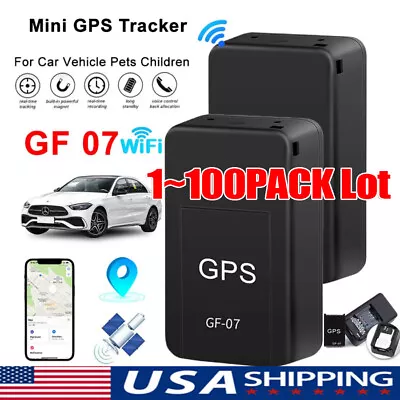 Magnetic Mini GPS Real Time Car Locator Tracker GSM/GPRS Tracking LOT US GF07 • $292.97