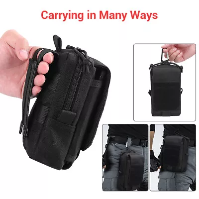 Tactical Duty Gear Gadget MOLLE Pouch EDC Tools Waist Bag Utility Organizer Pack • $8.99