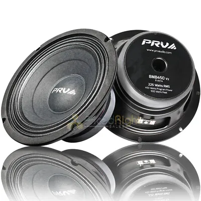 PRV 8  Mid Bass Loudspeakers 450 Watts Max 8 Ohm Car Audio 8MB450 V2 2 Pack • $71.82