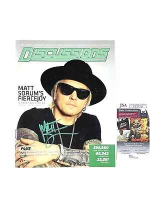 Matt Sorum Signed Discussions Magazine Guns N' Roses The Cult Velvet Revolver 🔥 • $34.99