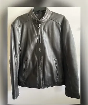 Marc New York  Leather  Moto Jacket Quilted Lining Espresso Color Men’s Small • $120