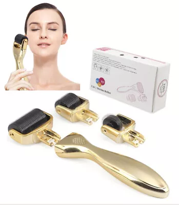 $46.75 • Buy Xcellent Global 3-in-1 Derma Roller Kit - 3 Separate Roller Heads Skin Care GIFT