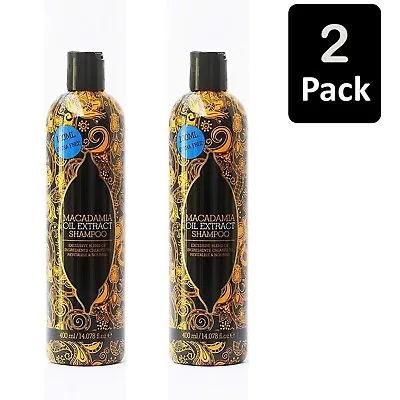 2 X Macadamia Oil Extract Shampoo Revive And Moisturize For All Hair Types 400ml • £5.49