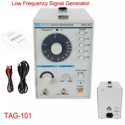 10Hz-1MHz Audio/Low Frequency Signal Generator Sine/Square Waves+Power Cord New • $68