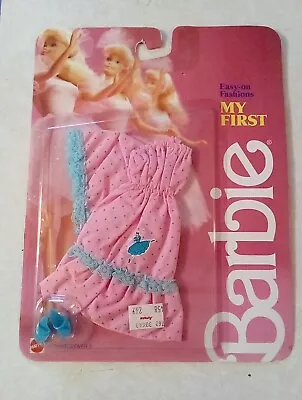 New Rare Vintage 1987 New  My First  - BARBIE Doll Toy Outfit Pink - Sealed • $19.55