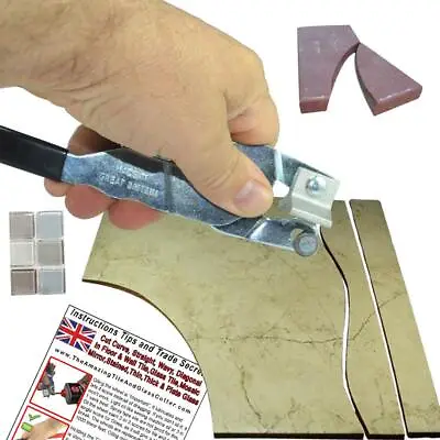 Left Hand Manual Tile Cutter For Ceramic Tile Shapes In Floor Tile Or Glass Tile • $37.98