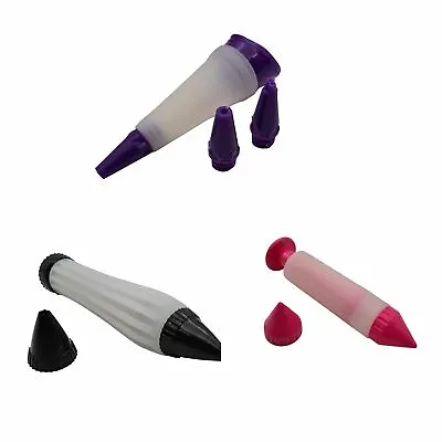 Icing Decoration Pens - Choice Of 3 Variations - Colours - Black Purple Or Pink • £7.49