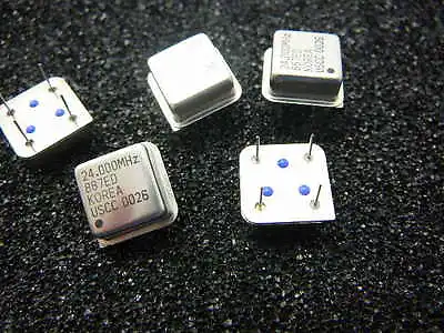 US CRYSTAL US-887-ED 24MHz Quartz Crystal Oscillator CMOS/TTL **NEW** Qty.5 • $4.99