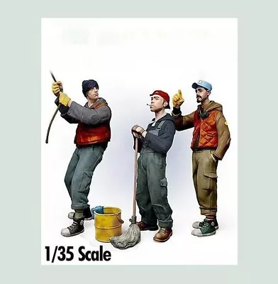 1/35 Resin Figure Kit Modern Sailors Unpainted Unassembled 3pcs • $13