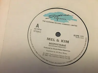 MEL AND KIM RESPECTABLE 7  Vinyl Record FREE UK POSTAGE • £2.99