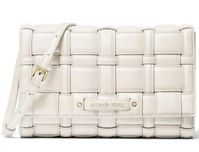 Michael Kors Cream Ivy Large Woven Crossbody Bag • $89.99