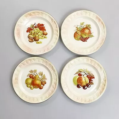 PALISSEY England Harvest Plate Set Of 4 Royal Worcester Spode Thanksgiving Decor • $79.99