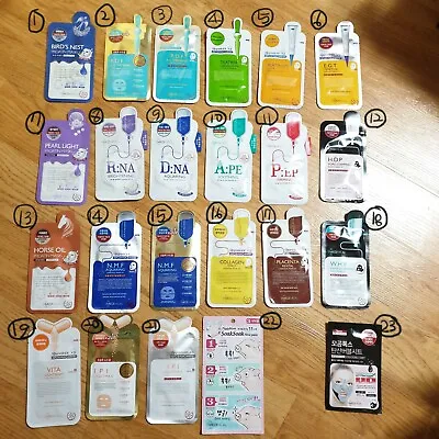 MEDIHEAL Essential And Ampoule And Protein 5pcs Masks Sheet Pack Korea Cosmetics • $14.45