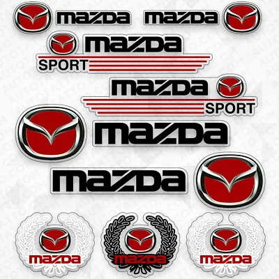 For Mazda Motor Sport Car Logo Sticker Vinyl 3D Decal Stripes Logo Decorate • $9.99