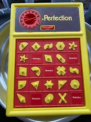 Vintage1975 Perfection Game By Lakeside. Timer Working And 20 Shapes Included  • $15