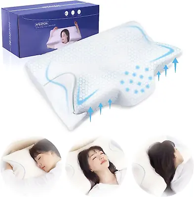 Dosaze Contoured Orthopedic Pillow Neck Pillows For Pain Relief Sleeping • $67.97