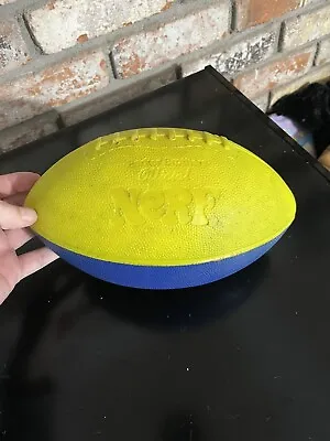 Vintage Made In USA NERF Football - Blue And Yellow - Good  • $41.99