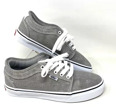 VANS Chukka Low Denim Gray Skate Canvas Lace Up Shoes Women's Size VN0A4BX49BM • £40.61