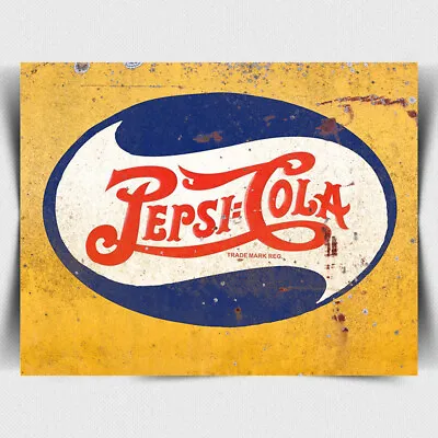 METAL SIGN WALL PLAQUE PEPSI Cola Rusted Style Vintage Bar Poster Advert Coke • £4.45