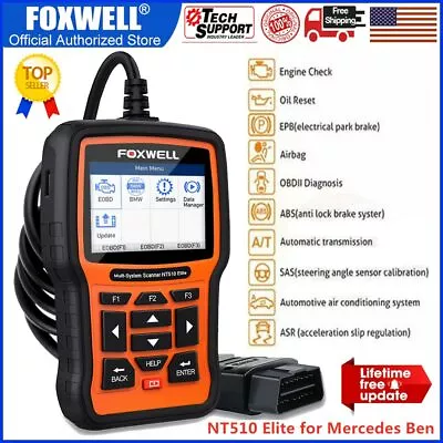 $142 • Buy For MERCEDES BENZ  Full System Scanner OBD2 Diagnostic DPF TPMS ABS Brake SRS