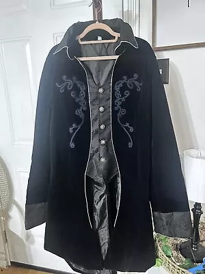 Mens Medieval Halloween Steampunk Vintage Jackets Gothic Vampire Coats Xl • $19.99