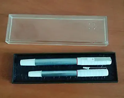 Vintage Set 2 Ballpoint Pen And Fountain Pen Original Box USSR 80s • $19