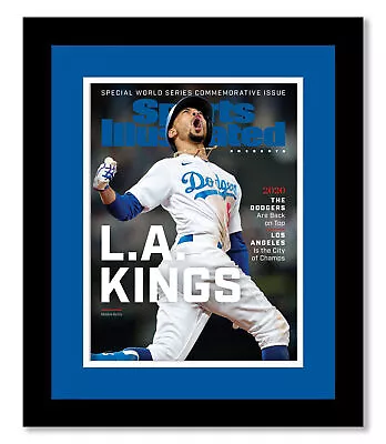 Sports Illustrated Magazine Frame With Los Angeles Dodgers Colors Double Mat • $37.95