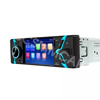 Single DIN 4.1in Car Stereo Radio Bluetooth MP5 Player FM Hands-free Mirror Link • $47.60