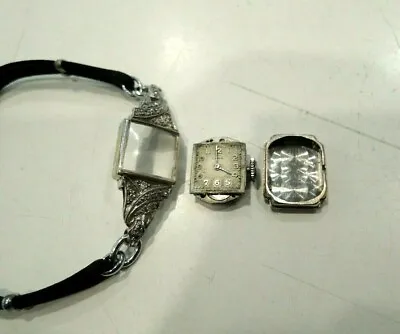 CYMA Vintage Ladies Manual Winding Watch 18ct & Platinum Case With Diamonds  • $799
