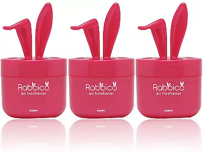 3 Packs RABBICO SWEET Rabbit Car Home Air Freshener Angel Snow Scent Red  • $25.99