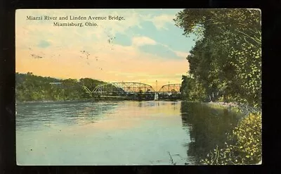 Miamisburg Ohio Miami River & Linden Avenue Bridge (MmiscOH153 • $5