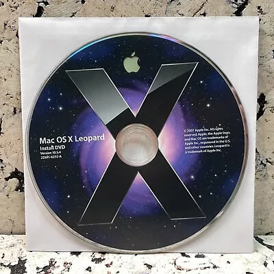 Apple Mac OSX 10.5.4 Leopard DVD / 2Z691-6232-A • $19.99