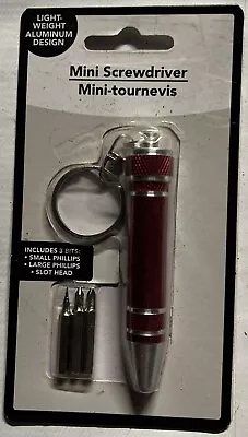 Mini 3 Bit Keyring Screwdriver Set • $0.98