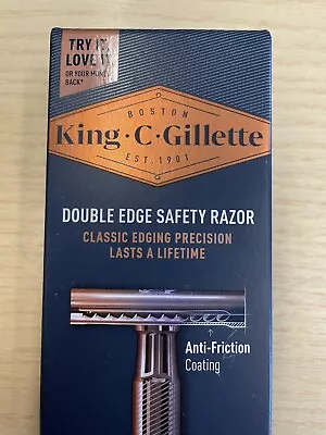 King C Gillette Traditional Double Edge Safety Razor. Brand New. Boxed Lot 6 • £4.99