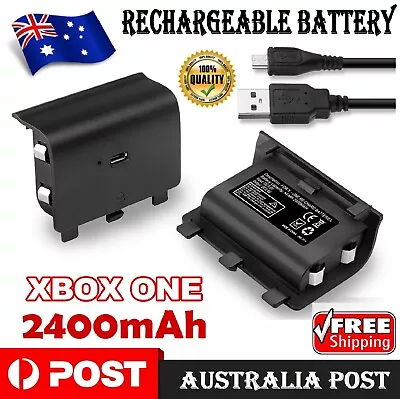 2400mAh Battery Pack For Xbox One Rechargeable Wireless Controller Battery Tool • $14.99