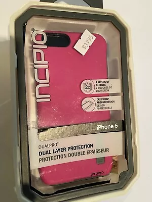 $22.95 • Buy INCIPIO DualPro Protector Case In Soft Pink/Grey For IPhone 6, 6S Brand New Pack