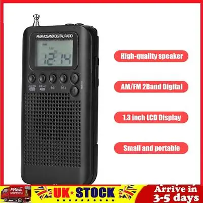 VHF Airband Radio Receiver AIR/FM/AM/CB/VHF/SW Portable Full Band Aircraft UK • £11.87