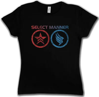 $24.99 • Buy SELECT MANNER WOMAN T-SHIRT Jack Commander Mass Good Effect Normandy Sheppard