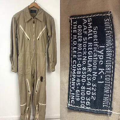 USA Military Coveralls 60s Tan Small-Medium Authentic True Vintage • $140