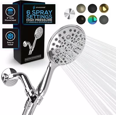 SparkPod 6  Luxury Handheld Shower Head High Pressure BRAND NEW IN BOX!!! • $19.99