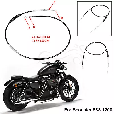 180cm Brake Clutch Cable Wire Line For Harley Sportster Iron 883 XL883N XL1200X • $18.03