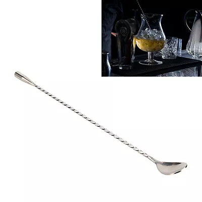 Cocktail Drink Swizzle Stick Fine Thread Stainless Steel Drink Stirrers With • £9.43