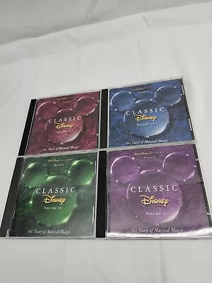 Classic Disney Music Volumes I II III IV: 60 Years Of Musical Magic 4 CDs • $9.99