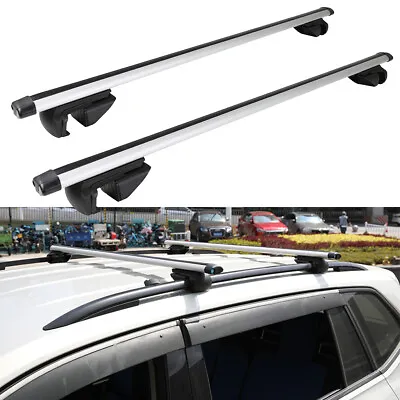 48  Car SUV Universal Roof Rack Cross Bar Luggage Cargo Carrier Roof Side Rail • $119.79