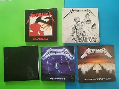 Lot 5 Metallica Music CDs - Kill ‘Em All / Lightening / Justice / Master / Black • $34.88