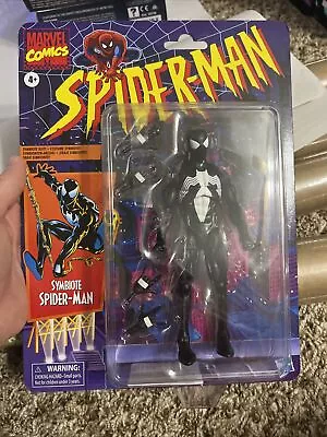 Spider-Man Retro Marvel Legends Symbiote   BLACK SUIT  Spider-Man 6  AF HASBRO • $34.99