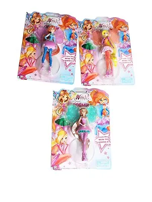 Winx Club Cosmix Stella Flora Bloom Fairy Figures Complete Set Of 3 TV Series 8 • $24.99